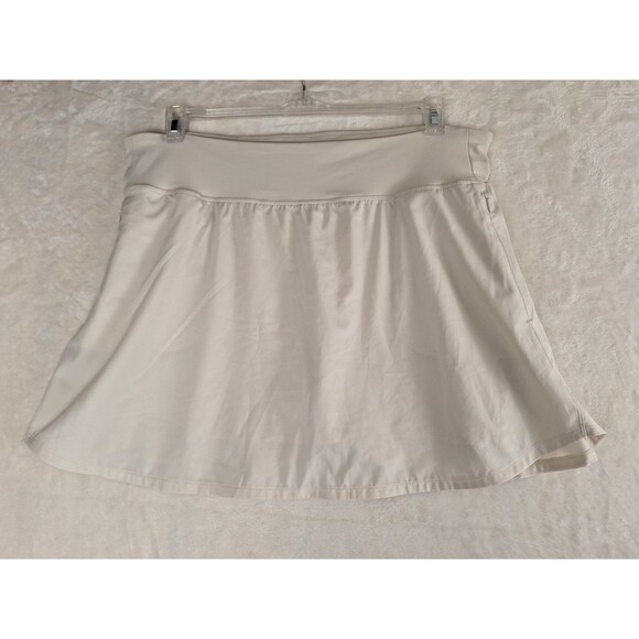 Old Navy Stretch Tech Skort NWT Creme Color Women's Size XL Zip Pockets Golf - Picture 1 of 10